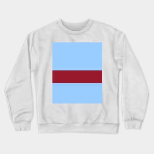 West Ham 1901 - 03 Sky Blue and Claret Hoop Crewneck Sweatshirt